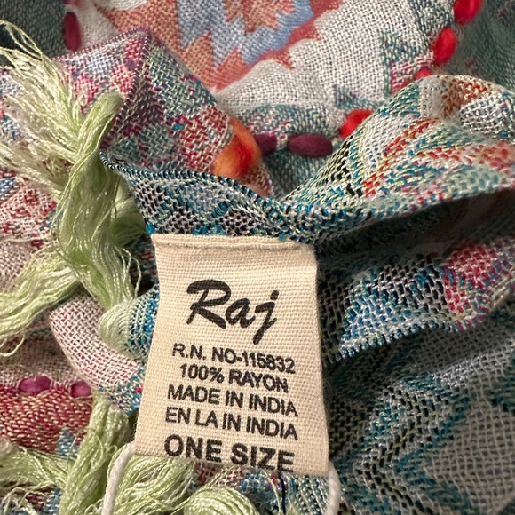 Raj Multicolor Patterned Rosie Thick Stitch Vest - NWT - OS - Picture 9 of 11